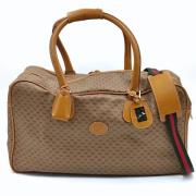 Gucci Vintage Pre-owned Canvas resvskor Beige, Dam