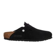 Birkenstock Svart Mocka Läder Sandaler Black, Herr