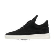 Filling Pieces Låg Topp Mocka Svart Black, Herr