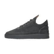 Filling Pieces Låg Topp Mocka Allt Mörkgrå Gray, Herr