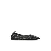 Tory Burch Ballettflats med skimrande kristaller Black, Dam