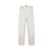 Sportmax Casual Denim Byxor White, Dam