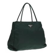 Prada Vintage Pre-owned Nylon prada-vskor Green, Dam