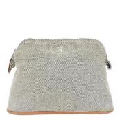 Hermès Vintage Pre-owned Canvas handvskor Gray, Dam