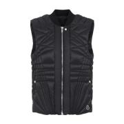 Moncler Svart Flight Vest Mu02D1A03 Black, Dam