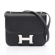 Hermès Vintage Pre-owned Canvas axelremsvskor Black, Dam