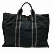 Hermès Vintage Pre-owned Canvas handvskor Black, Dam