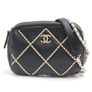 Chanel Vintage Pre-owned Laeder chanel-vskor Black, Dam