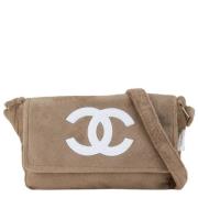 Chanel Vintage Pre-owned Tyg chanel-vskor Brown, Dam