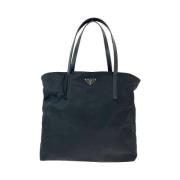 Prada Vintage Pre-owned Canvas totevskor Black, Dam