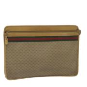 Gucci Vintage Pre-owned Canvas gucci-vskor Beige, Dam