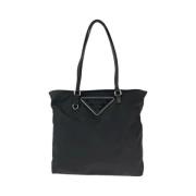 Prada Vintage Pre-owned Canvas totevskor Black, Dam