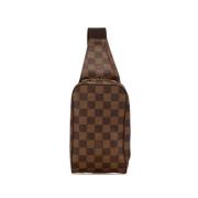 Louis Vuitton Vintage Pre-owned Canvas crossbodyvskor Brown, Dam