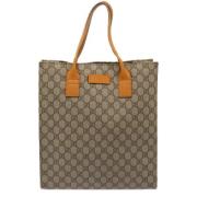 Gucci Vintage Pre-owned Canvas totevskor Beige, Dam