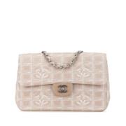 Chanel Vintage Pre-owned Canvas chanel-vskor Beige, Dam