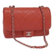 Chanel Vintage Pre-owned Laeder chanel-vskor Red, Dam