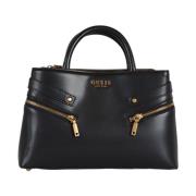 Guess Trissa Flickvän Satchel Svart Black, Dam