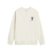 Drole de Monsieur Kräm Sweatshirt med Vas Design Beige, Herr