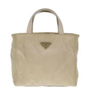 Prada Vintage Pre-owned Tyg prada-vskor Beige, Dam