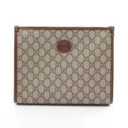 Gucci Vintage Pre-owned Canvas kuvertvskor Beige, Dam