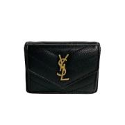 Yves Saint Laurent Vintage Pre-owned Laeder plnbcker Black, Dam