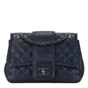 Chanel Vintage Pre-owned Laeder chanel-vskor Blue, Dam