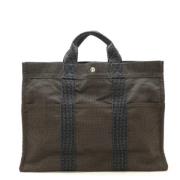 Hermès Vintage Pre-owned Canvas totevskor Black, Dam