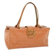 Fendi Vintage Pre-owned Canvas fendi-vskor Orange, Dam