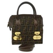 Fendi Vintage Pre-owned Canvas fendi-vskor Brown, Dam