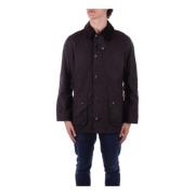 Barbour Fram Logo Knapp Dragkedja Jacka Brown, Herr