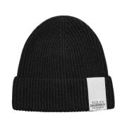 Ruslan Baginskiy Svart Monogram Beanie Vintermössa Black, Dam