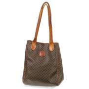 Celine Vintage Pre-owned Canvas handvskor Brown, Dam