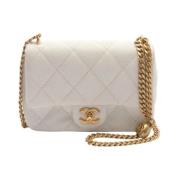 Chanel Vintage Pre-owned Laeder chanel-vskor White, Dam