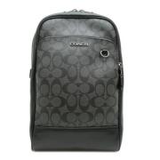 Coach Pre-owned Pre-owned Canvas ryggsckar Black, Herr