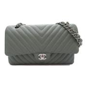 Chanel Vintage Pre-owned Tyg chanel-vskor Green, Dam