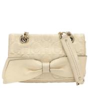 Carolina Herrera Pre-owned Pre-owned Laeder axelremsvskor Beige, Dam