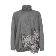 D.Exterior Stiliga Sweaters Kollektion Gray, Dam