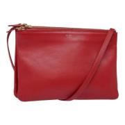 Celine Vintage Pre-owned Laeder axelremsvskor Red, Dam