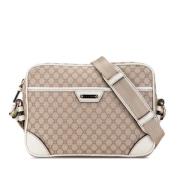 Celine Vintage Pre-owned Canvas crossbodyvskor Beige, Dam