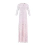 Needle & Thread Rosa Paljett Maxi Klänning Isabella Diamond Pink, Dam