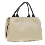 Burberry Vintage Pre-owned Nylon handvskor Beige, Dam