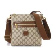 Gucci Vintage Pre-owned Canvas gucci-vskor Beige, Dam