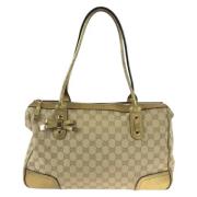 Gucci Vintage Pre-owned Canvas totevskor Yellow, Dam