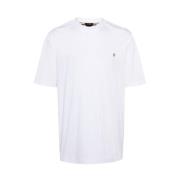 Hugo Boss Vit Bomull Logo T-shirt Crew Neck White, Herr