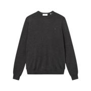 Les Deux Merino Wool Crewneck Tröja Brown, Herr