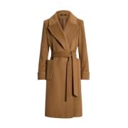 Ralph Lauren Belted Coat Brown, Dam