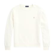 Ralph Lauren Vintage Loopback Fleece Sweatshirt White, Herr