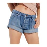 One Teaspoon Låg Midja Denim Shorts Blue, Dam