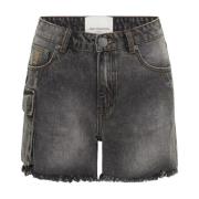 One Teaspoon Grå Cargo Shorts Gray, Dam