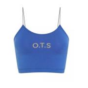 One Teaspoon Flexibel String Back Boxer Top Blue, Dam